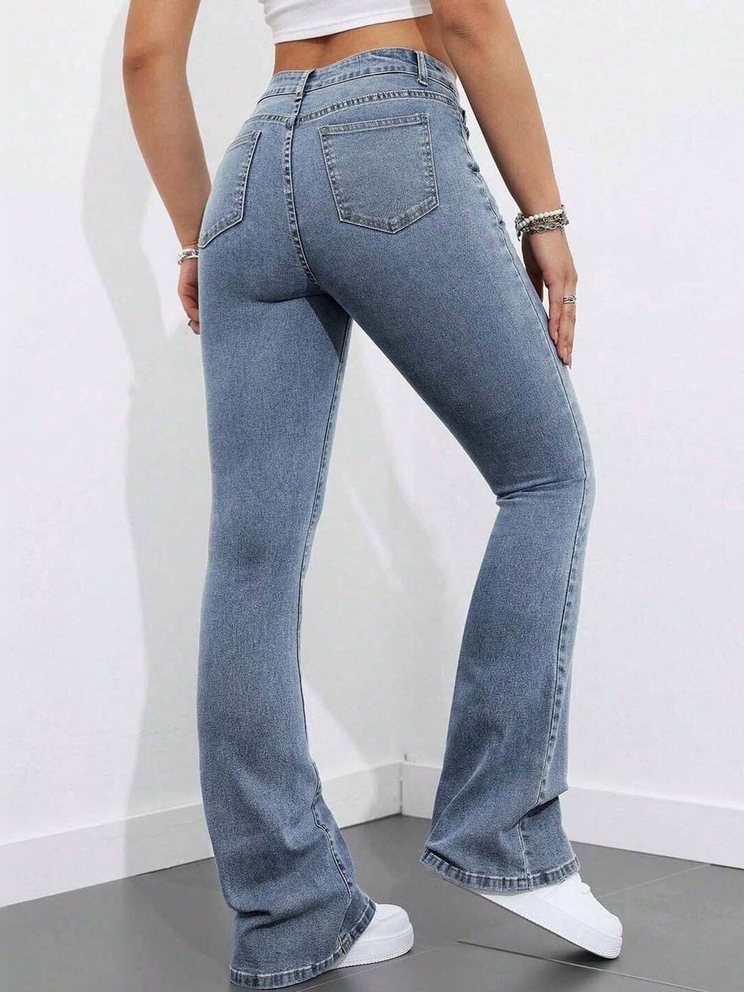 NOWI Women Bootcut High-Rise Stretchable Jeans