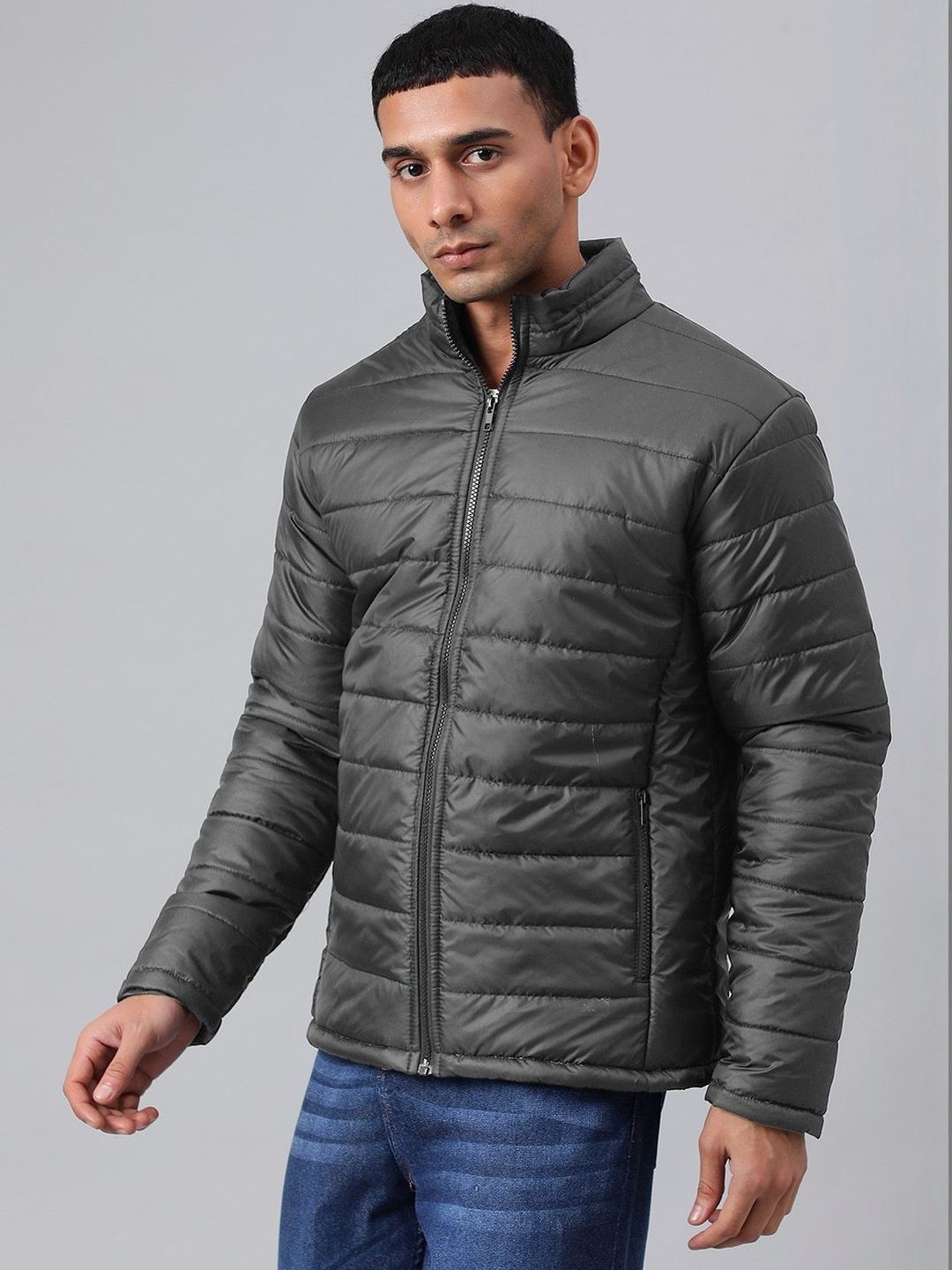 NOWI Men Solid Lightweight Puffer Jacket