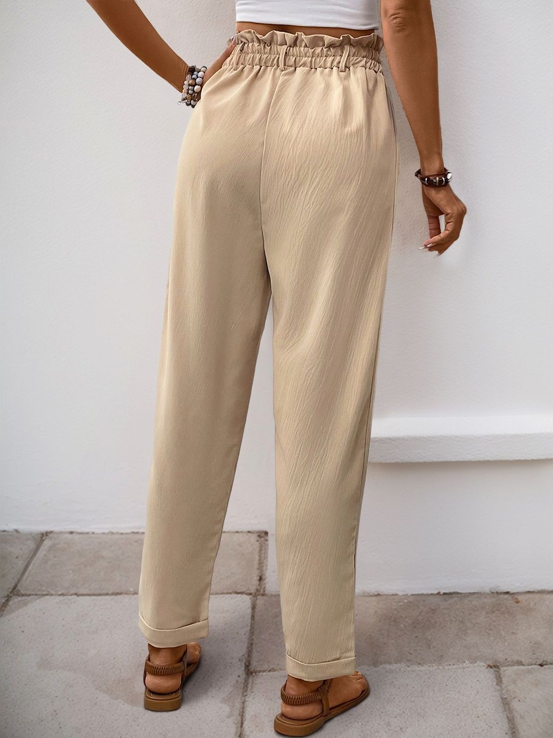 Women High-Rise Non Iron Trousers