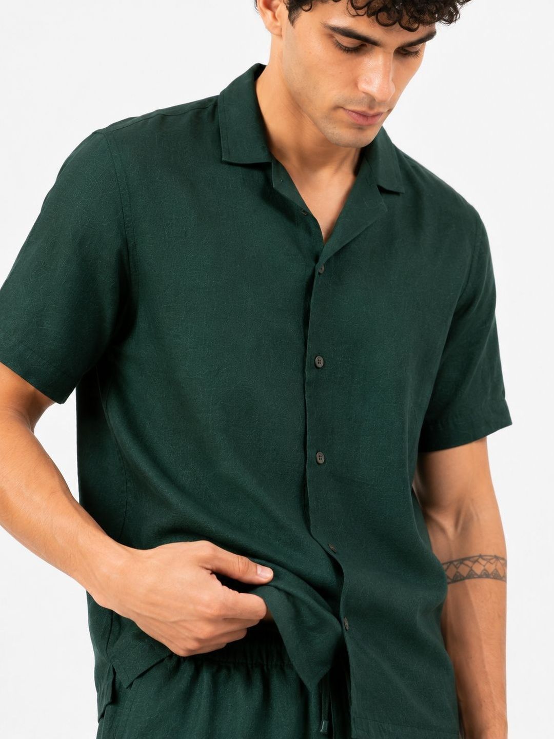 Solid Shirt with Shorts