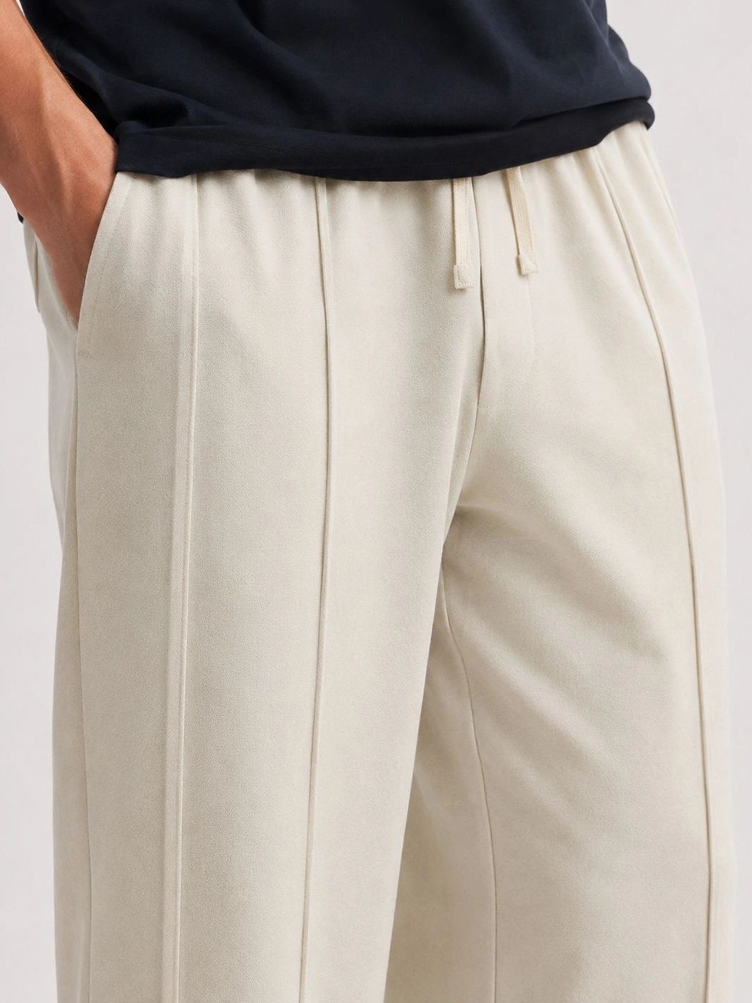 Men Relaxed Wrinkle Free Trousers