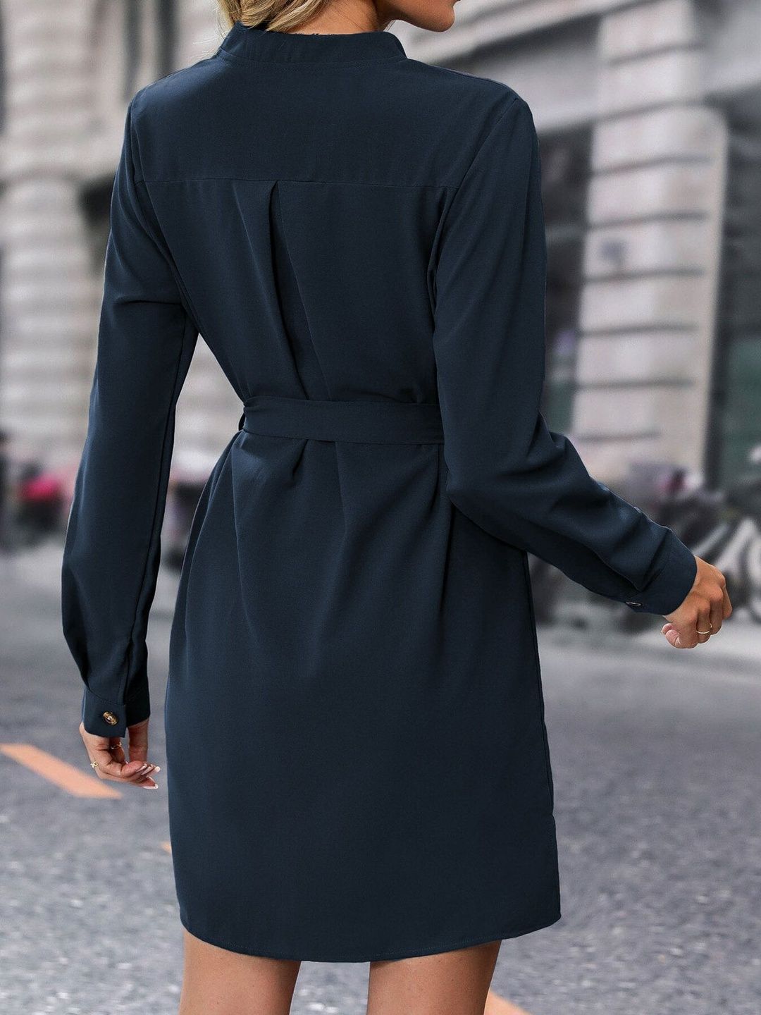 Women's Blue Nowi Shirt Dress