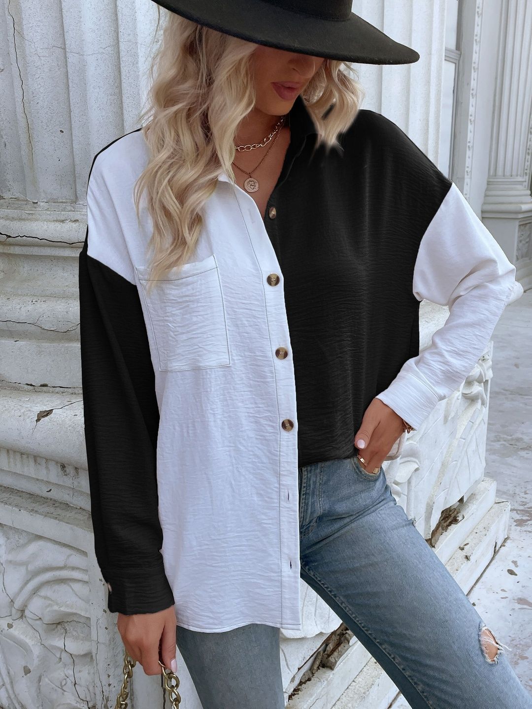 Women Colourblocked Casual Shirt