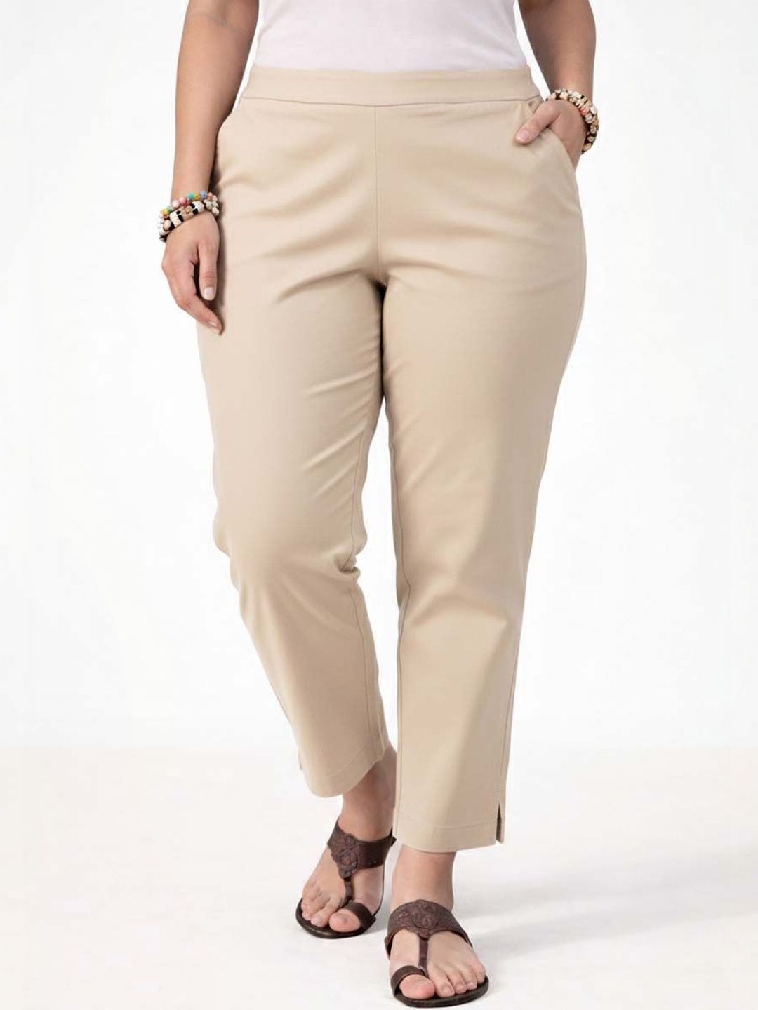 Women Wrinkle Free Trousers