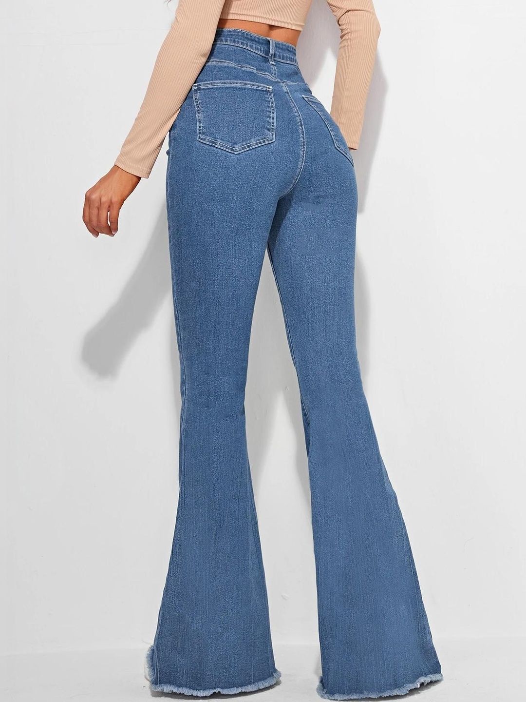 NOWI Women Bootcut High-Rise Stretchable Jeans