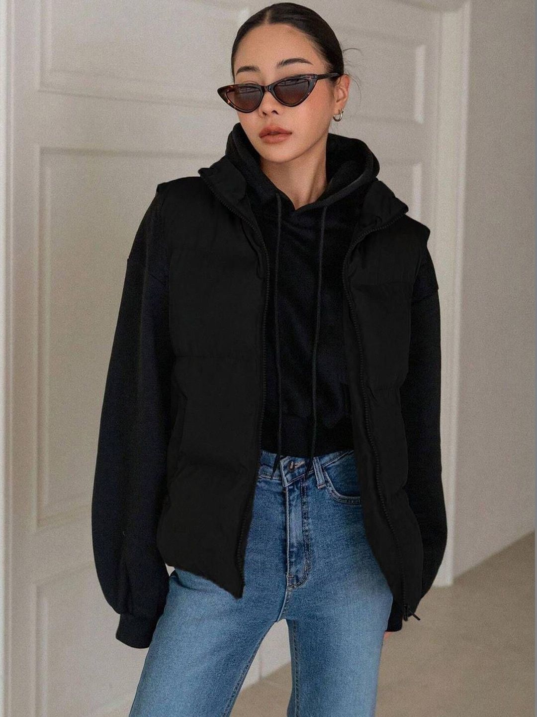 NOWI Women Solid Lightweight Puffer Jacket