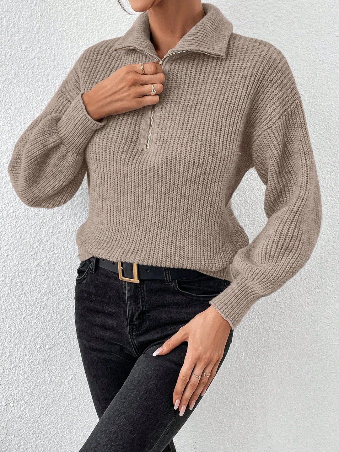 Women Ribbed Pullover