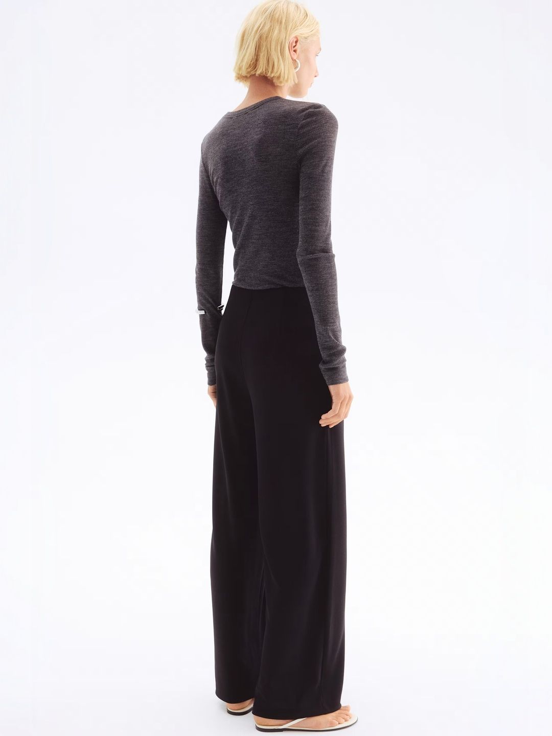 Women Straight Fit High-Rise Pleated Trousers