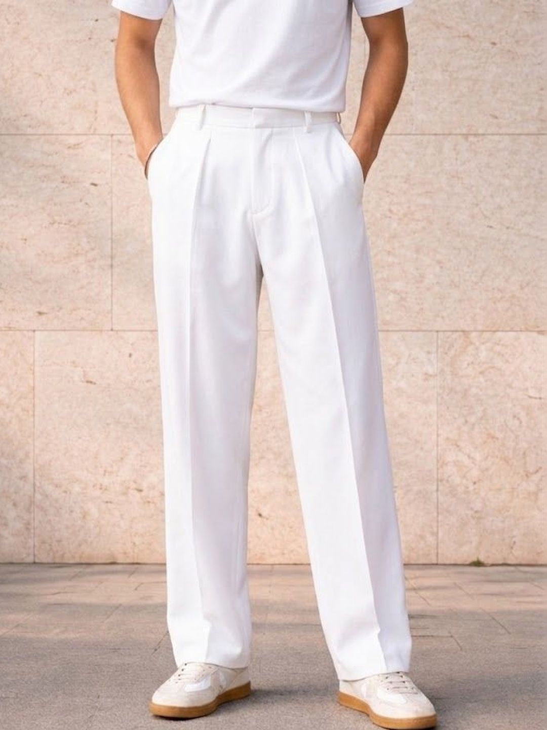 Men Pleated Trousers