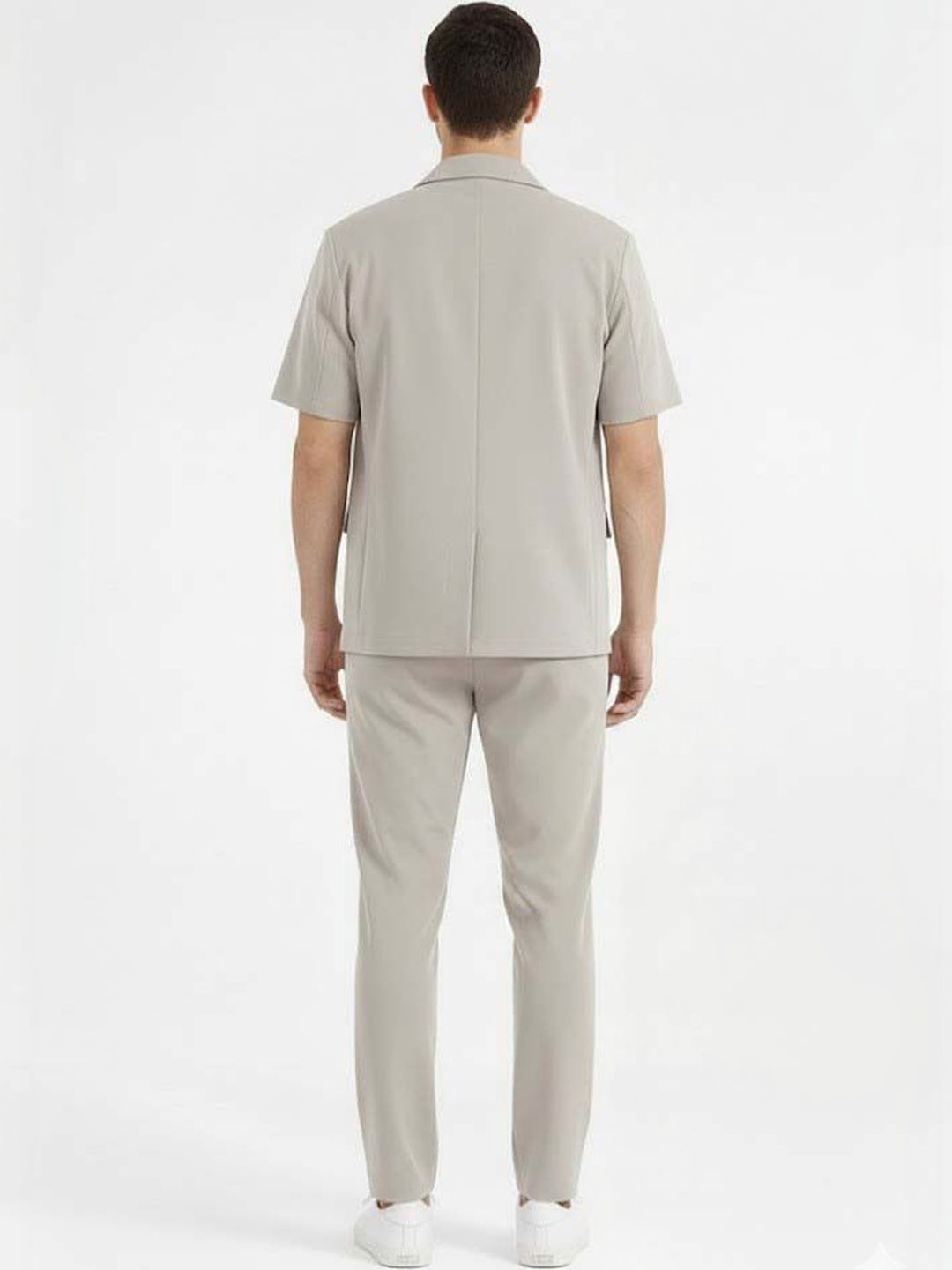 Solid Blazer with Trousers