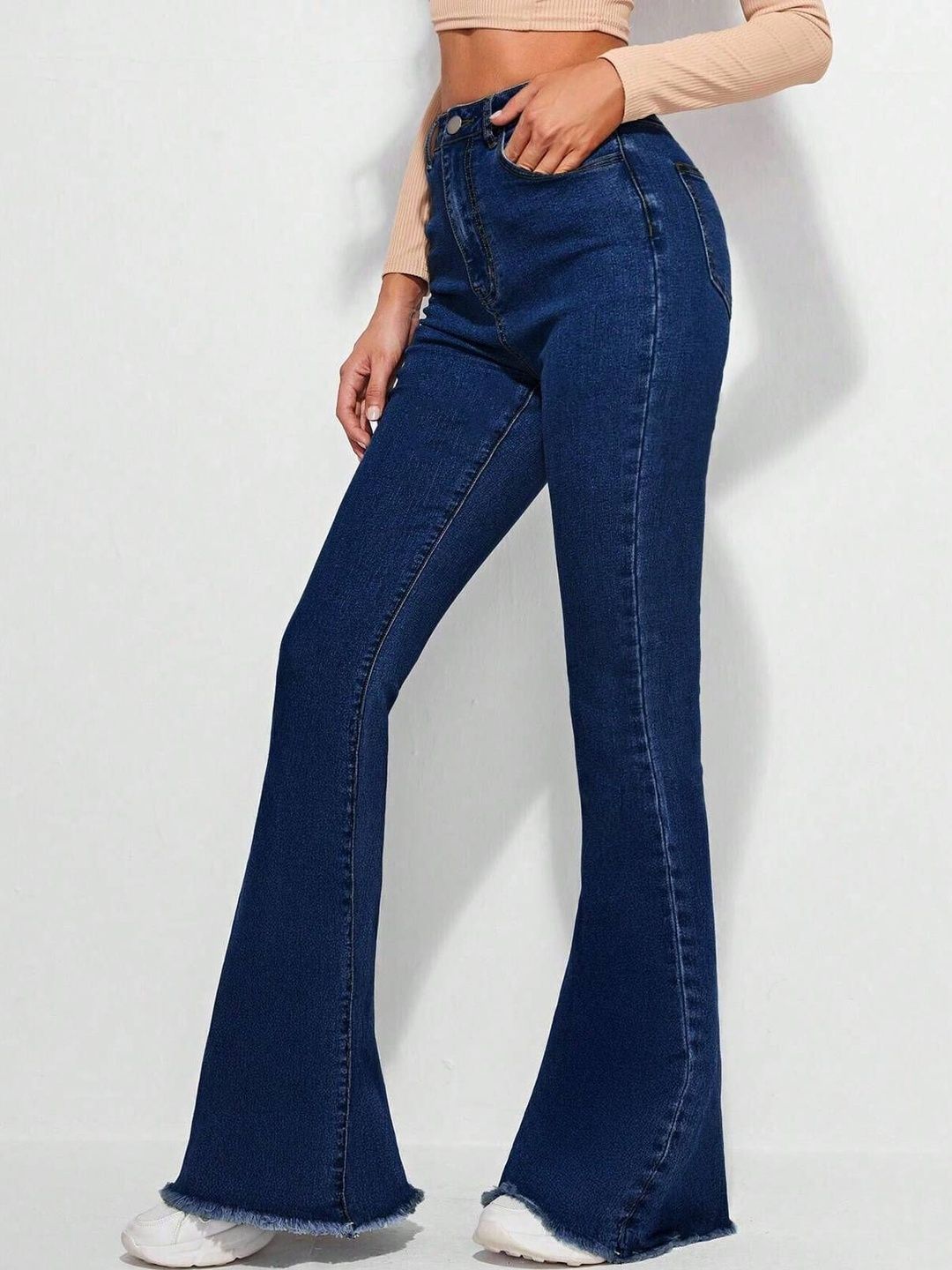 Women Bootcut High-Rise Stretchable Jeans