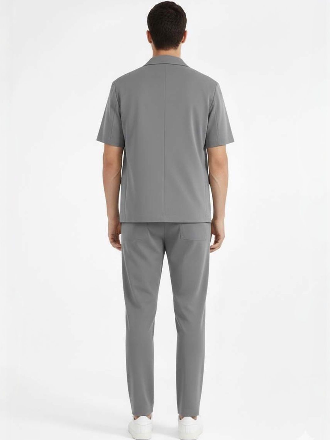 Solid Blazer with Trousers