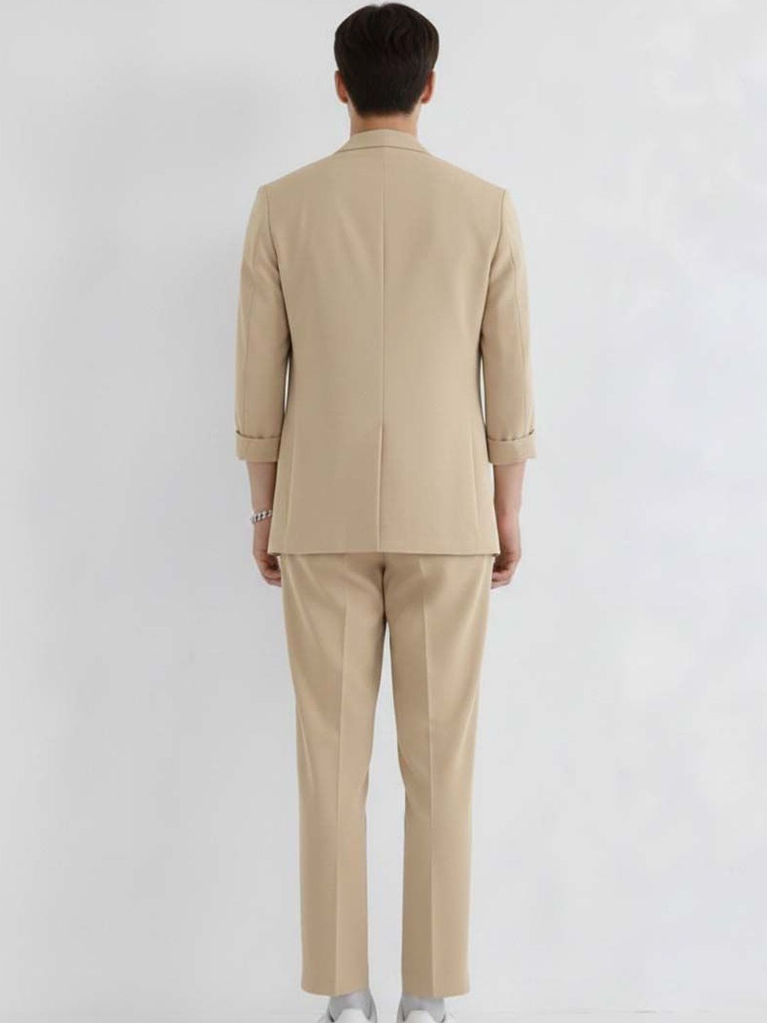 Solid Blazer with Trousers