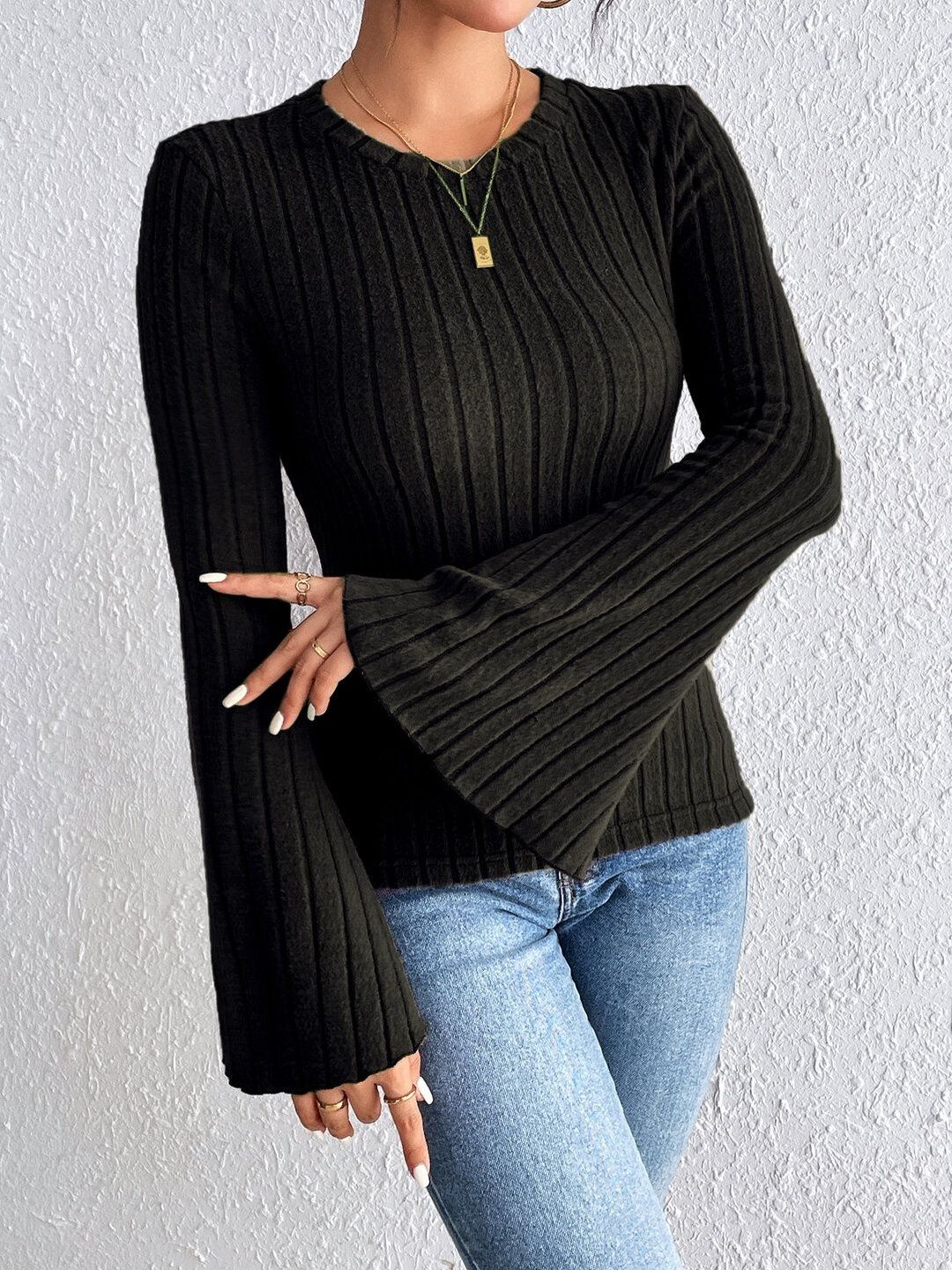 Women Ribbed Pullover