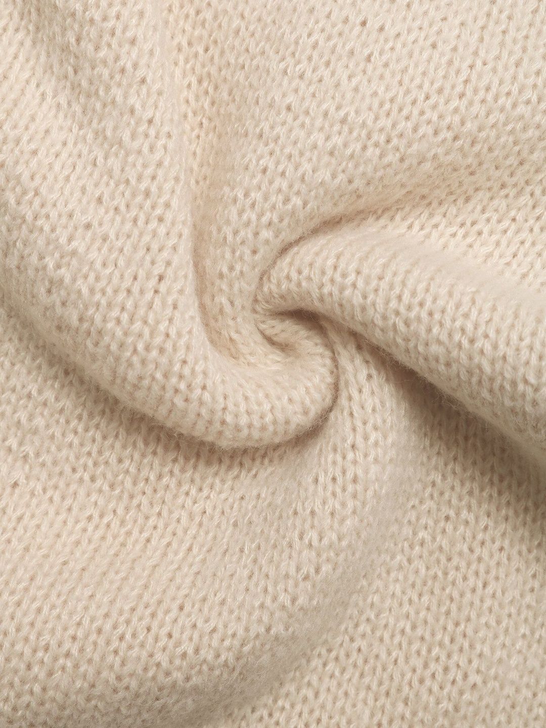 Women's Beige Nowi Women Ribbed Cardigan