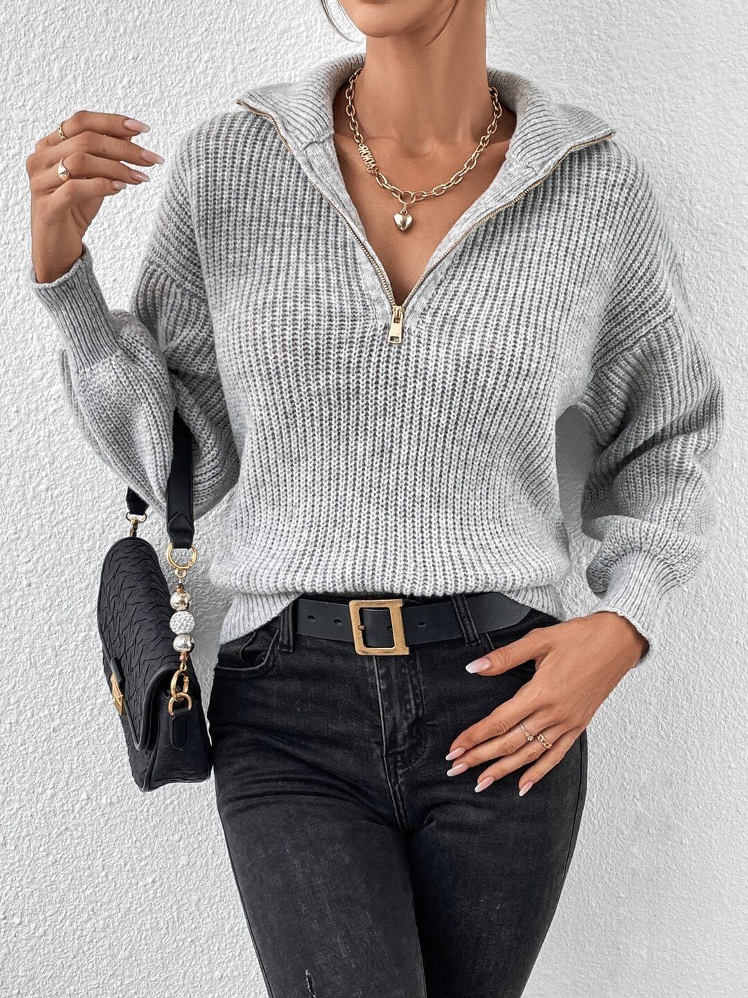 Women Ribbed Pullover