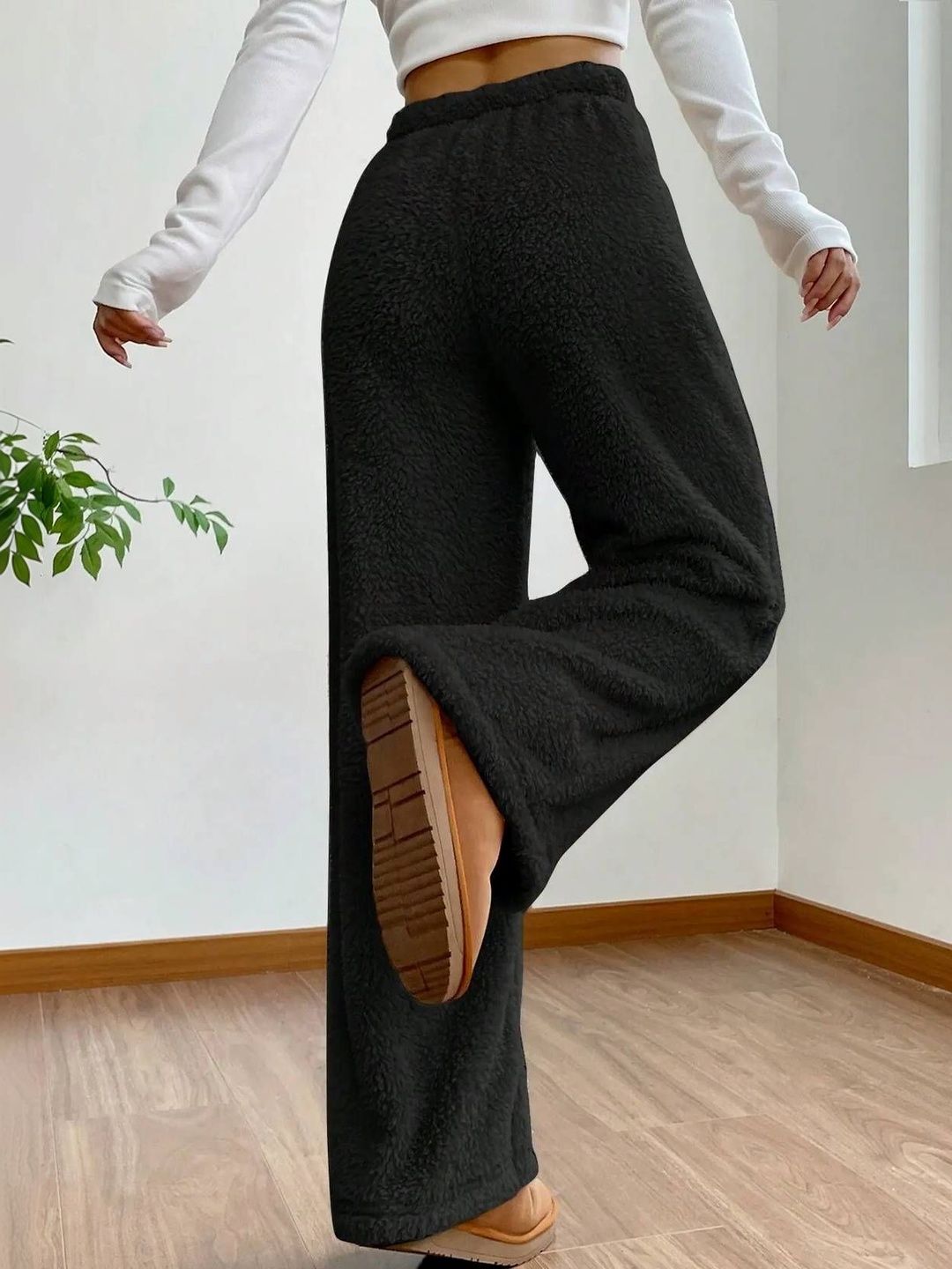 Women High-Rise Easy Wash Trousers