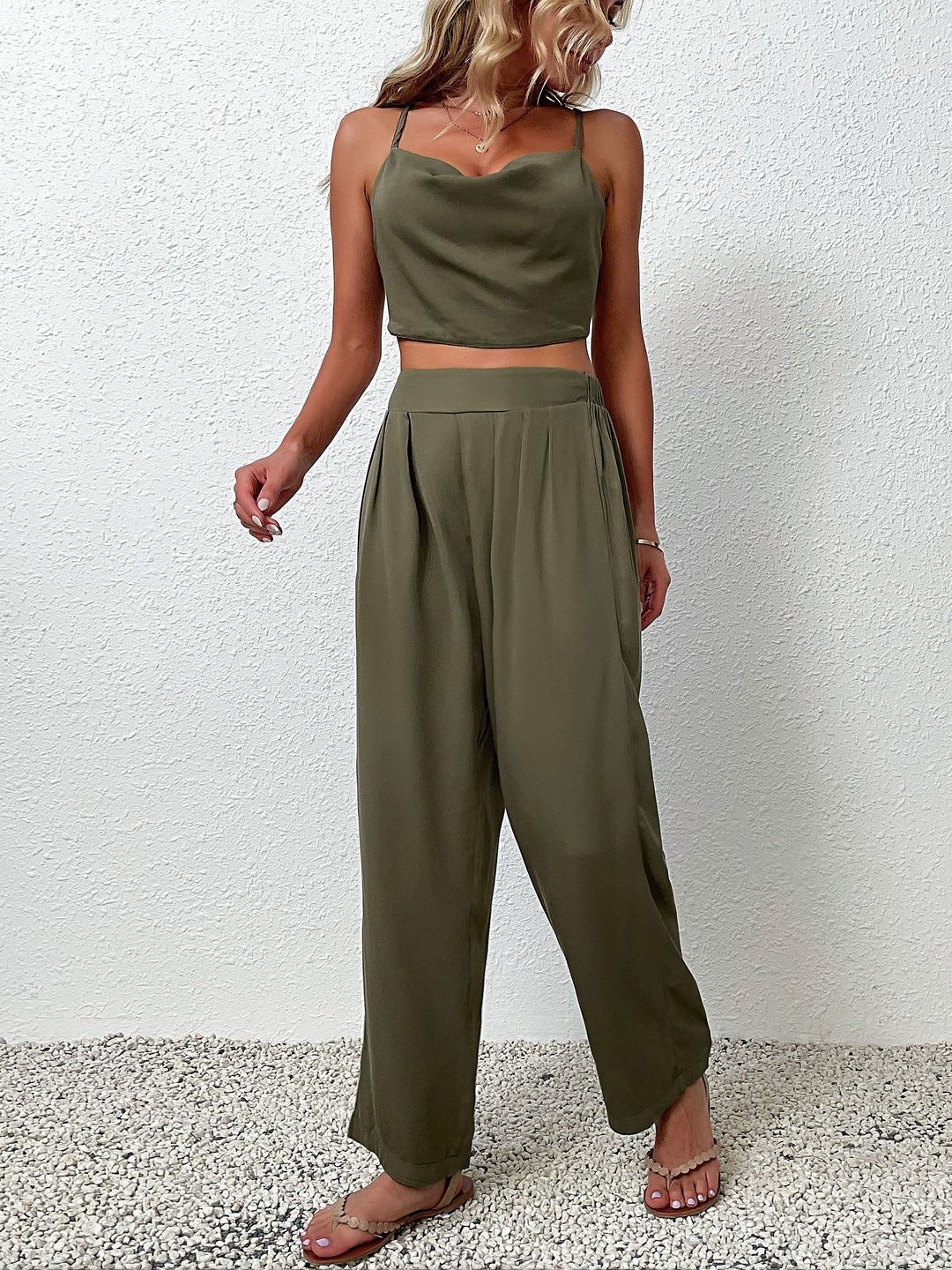 Shoulder Straps Top & Trousers Co-Ords