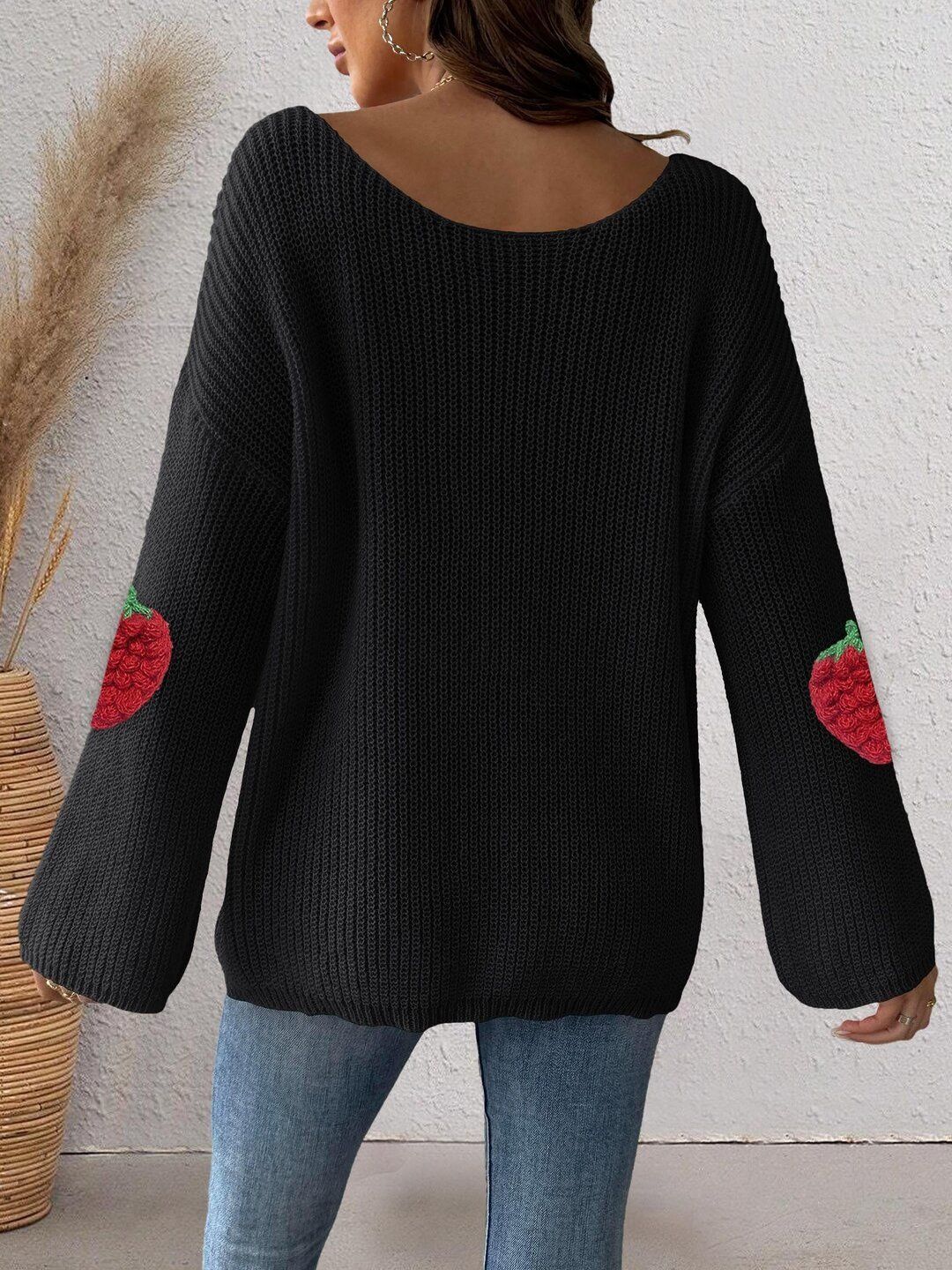 Women Embroidered Pullover with Embroidered Detail