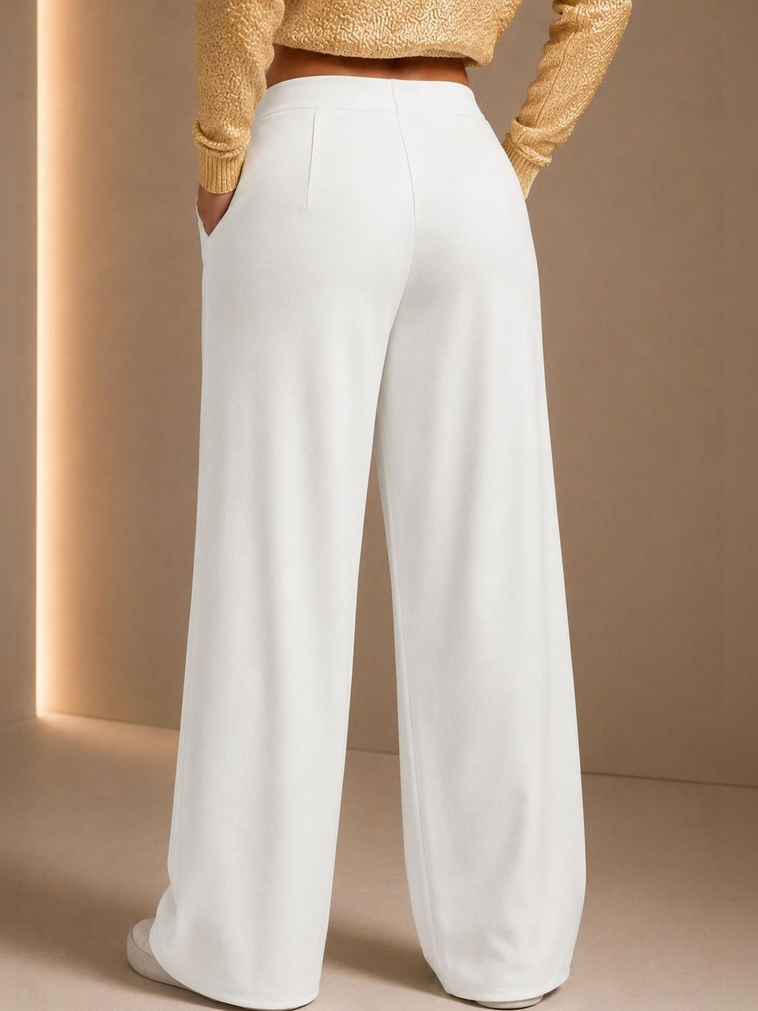 Women Relaxed High-Rise Trousers