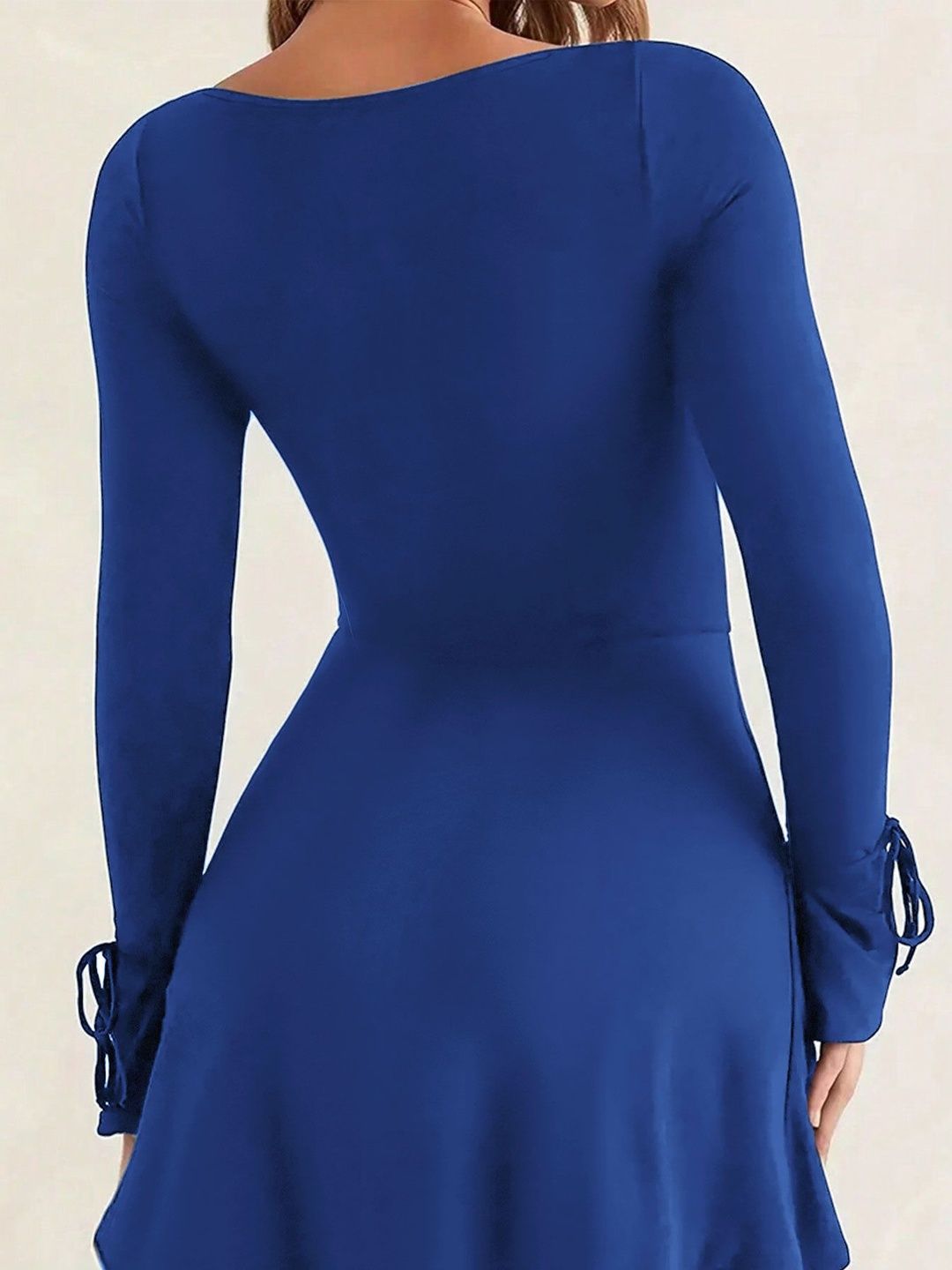 NOWI Bell Sleeve Bodycon Mini Dress