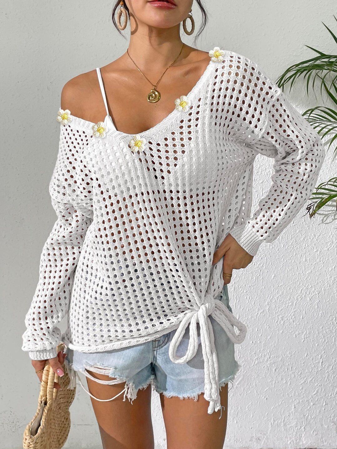 Women Pullover with Embellished Detail