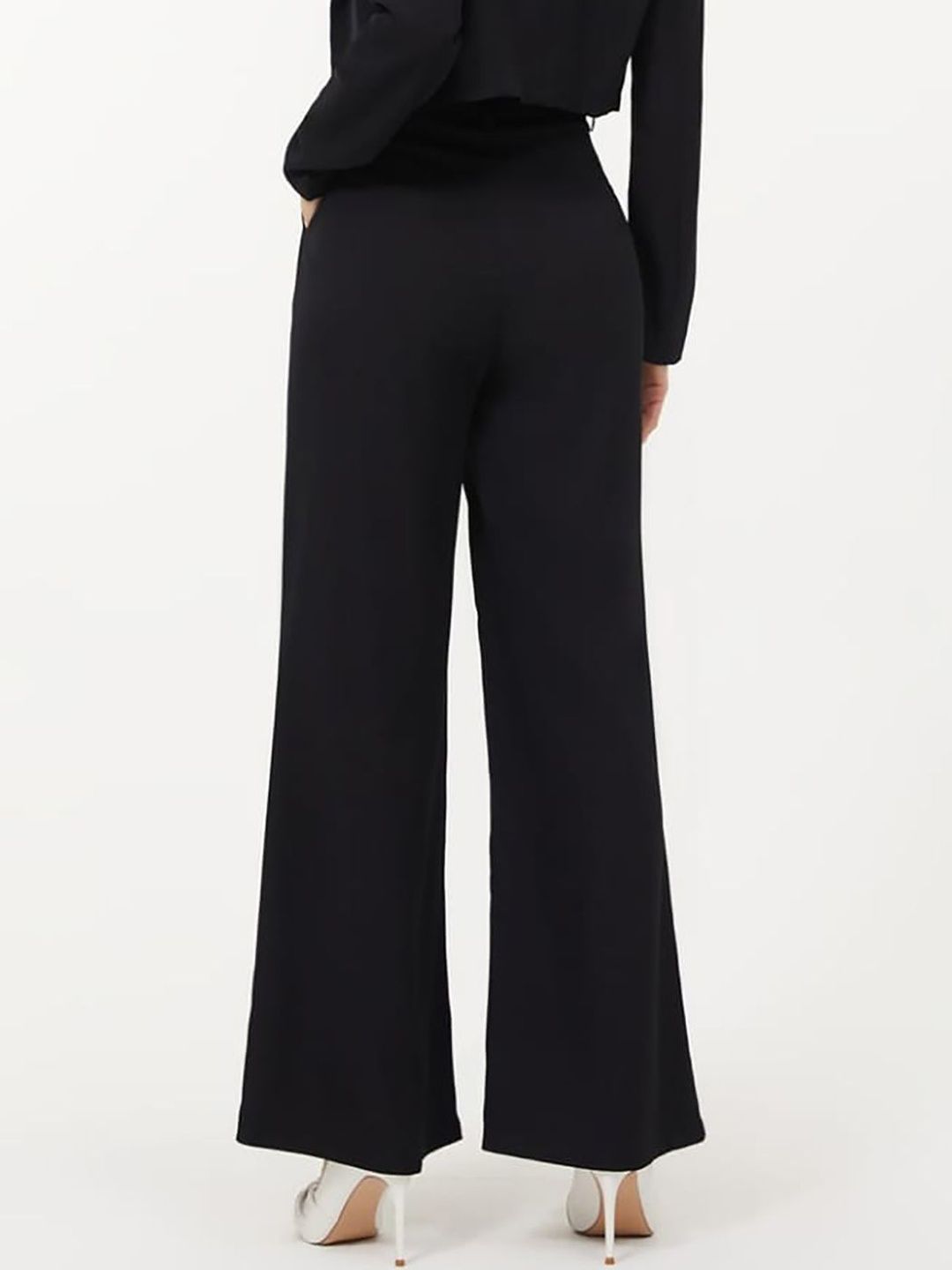 NOWI Women High-Rise Easy Wash Trousers