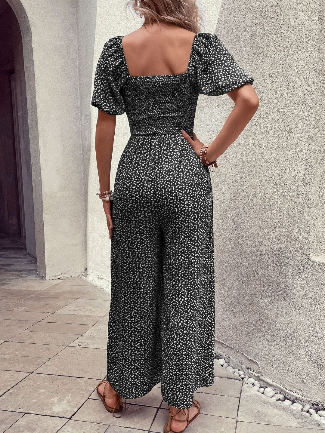 Printed Basic Jumpsuit