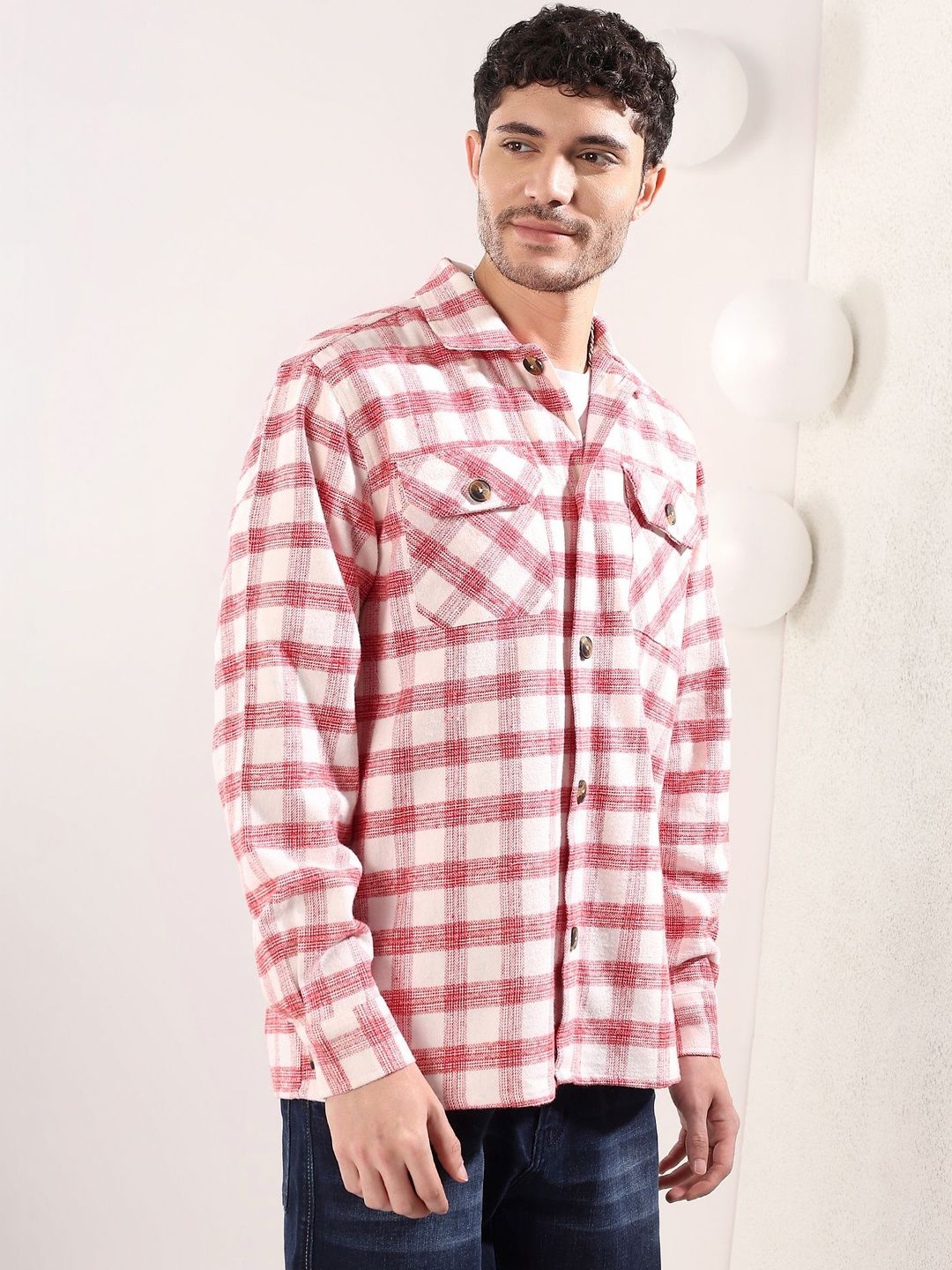 Men Checked Casual Shirt