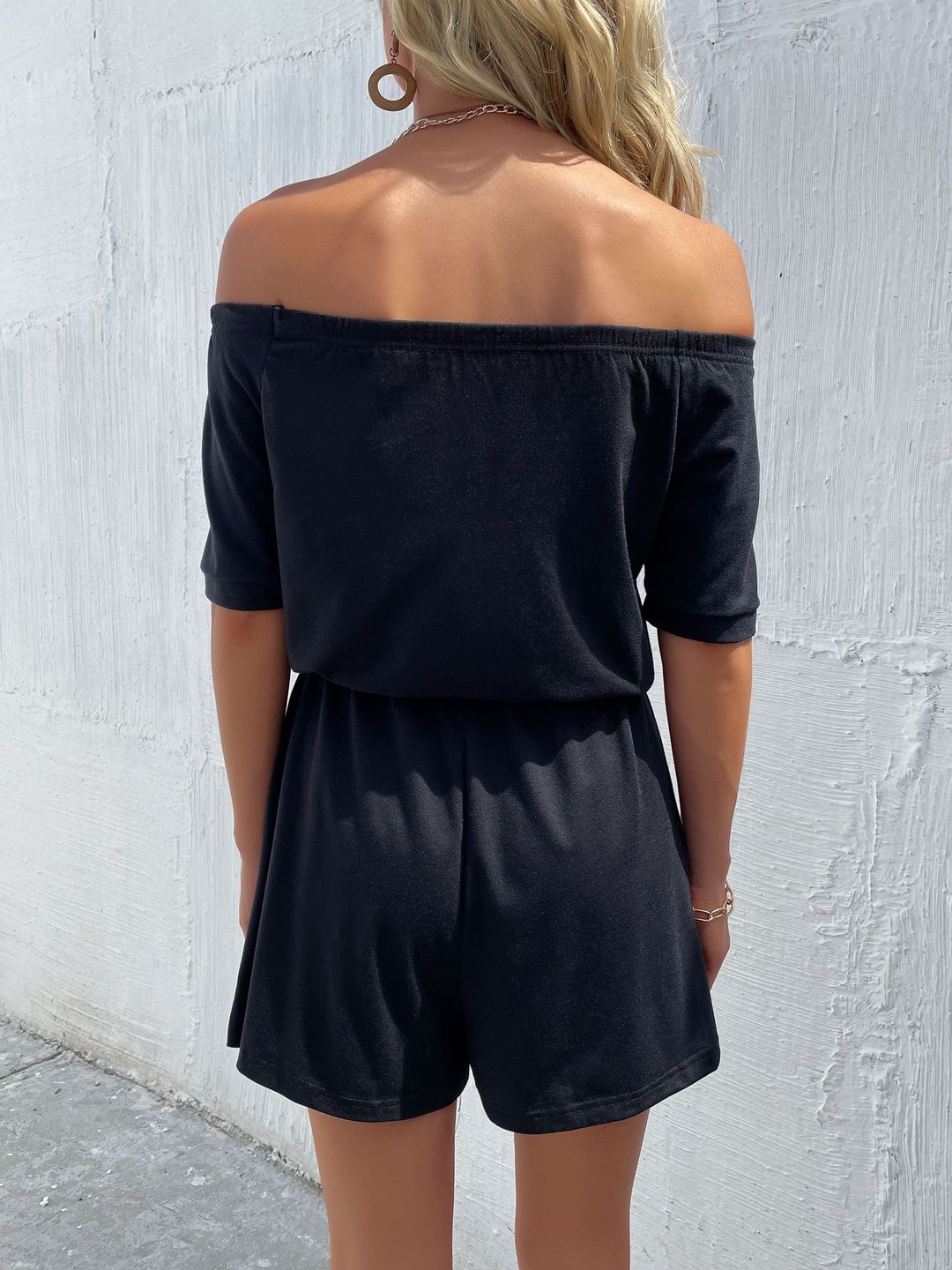 Off-Shoulder Jumpsuit