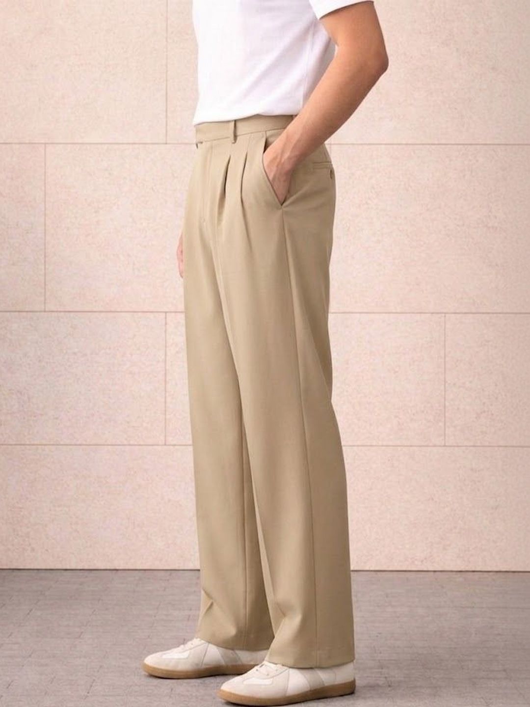 Men Pleated Trousers