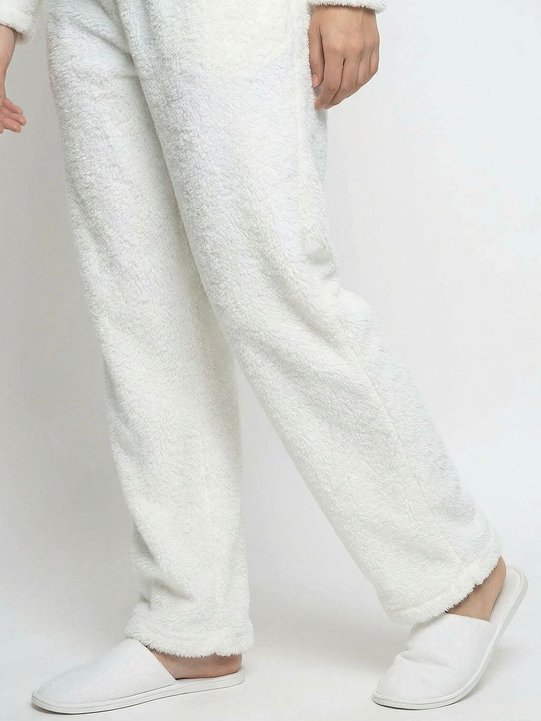 Round Neck Long Sleeves Night Suit