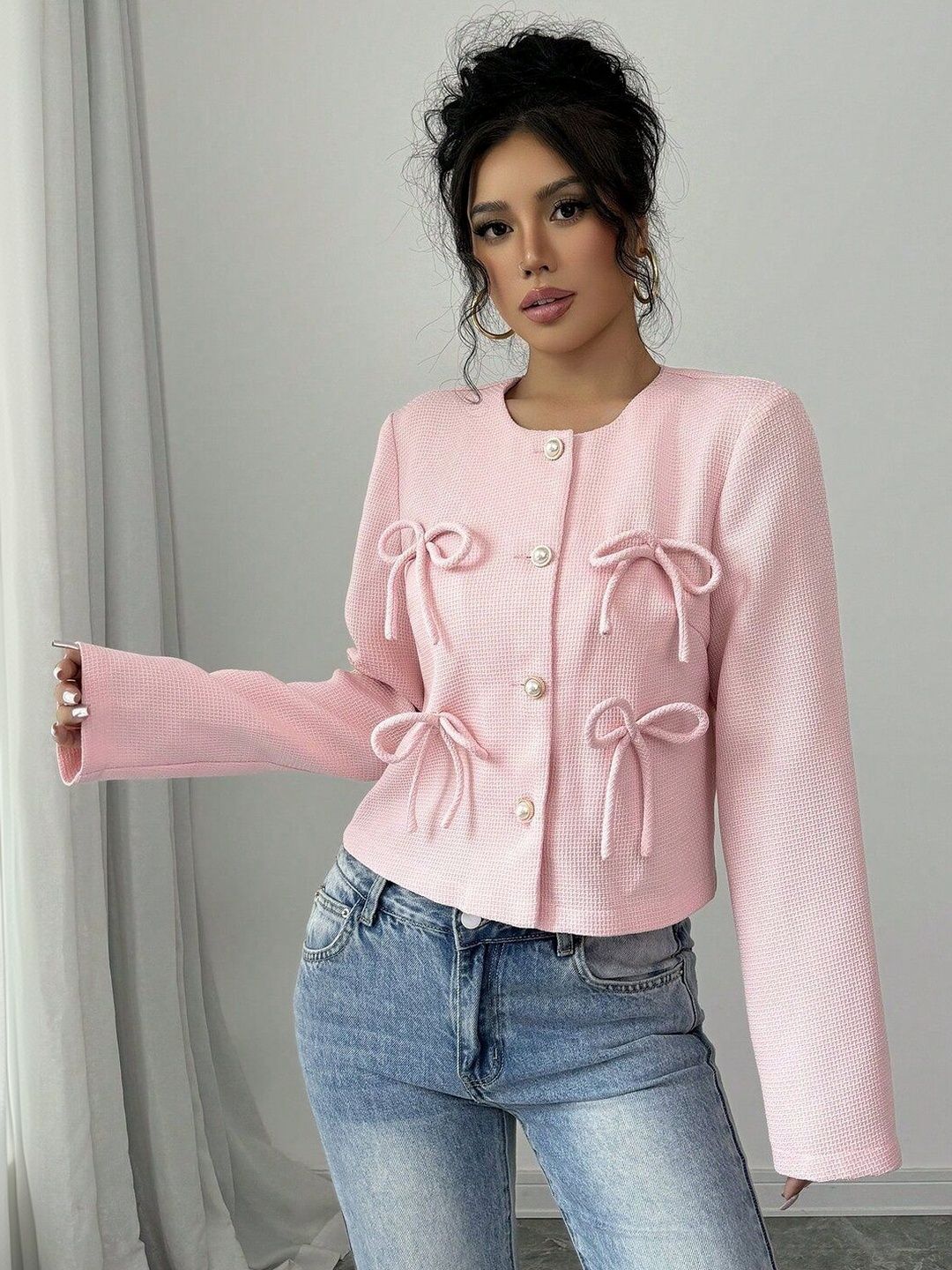 Women Open Front Jacket