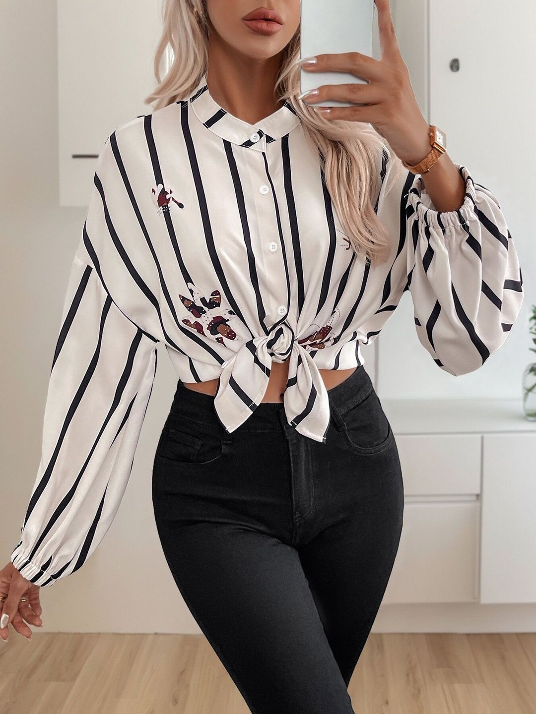 Women Striped Casual Shirt