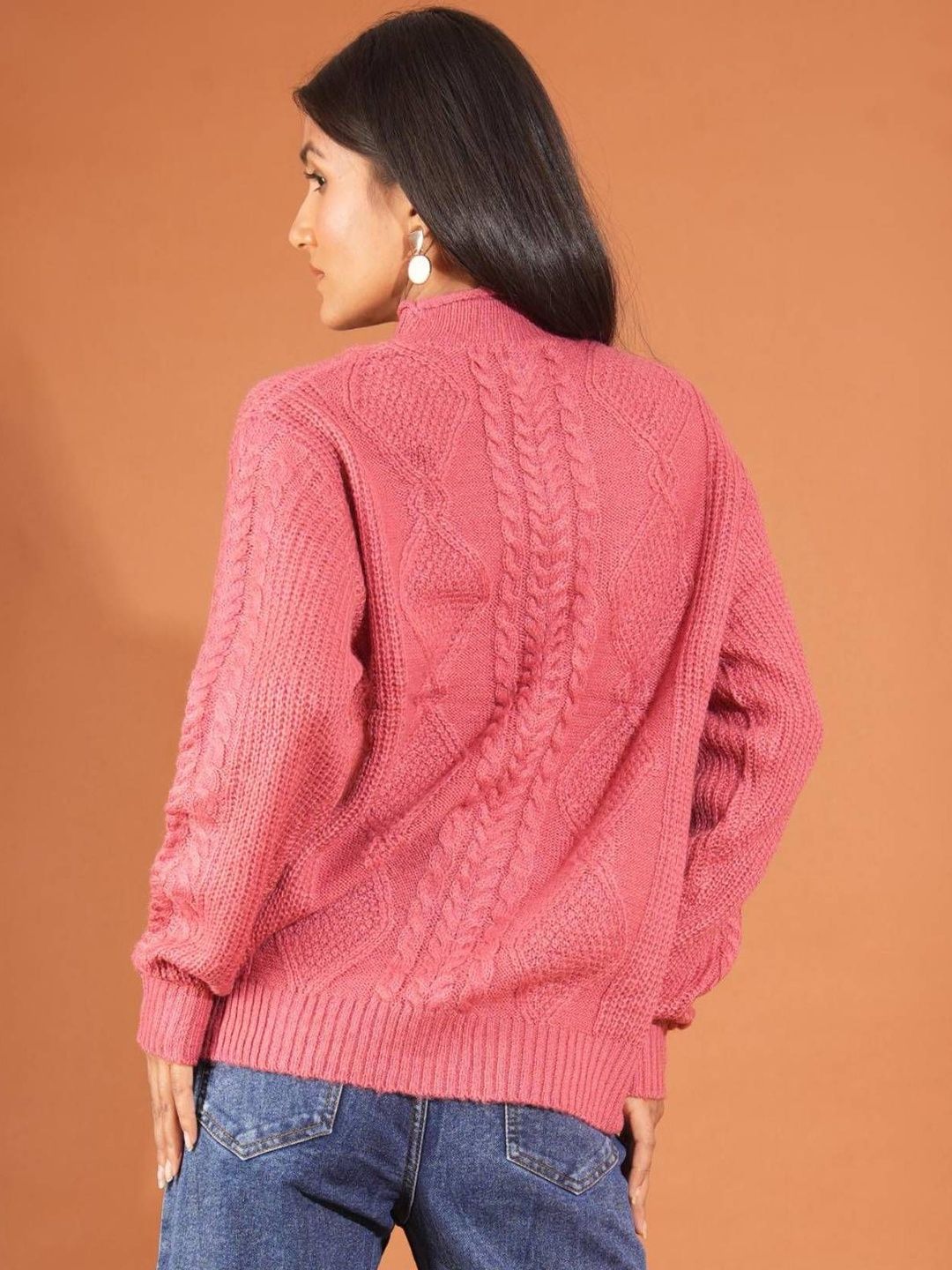 NOWI Women Cable Knit Woollen Pullover