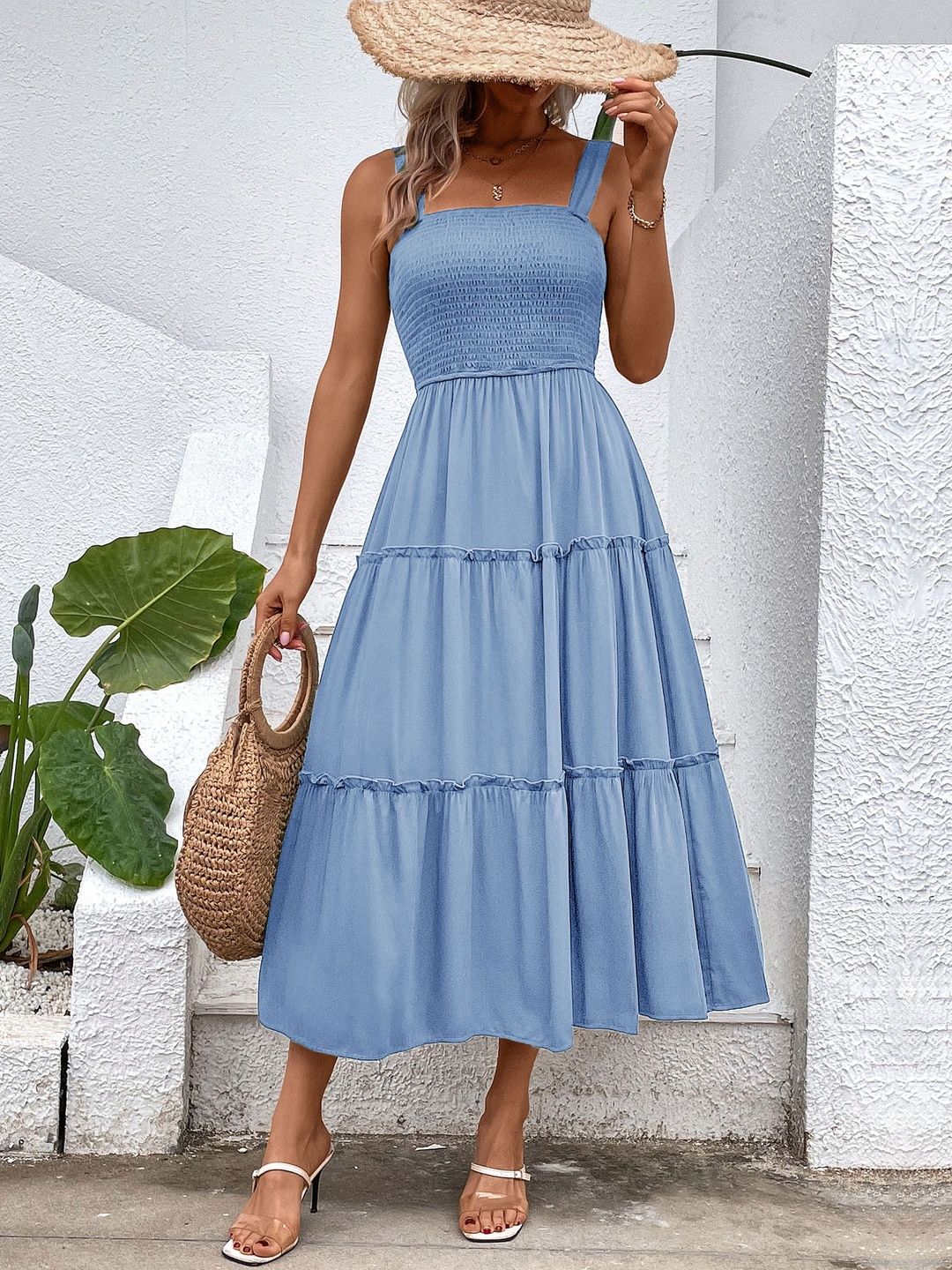 Fit & Flare Midi Dress