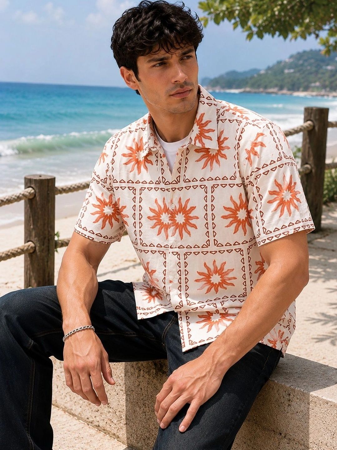 Men Printed Casual Shirt