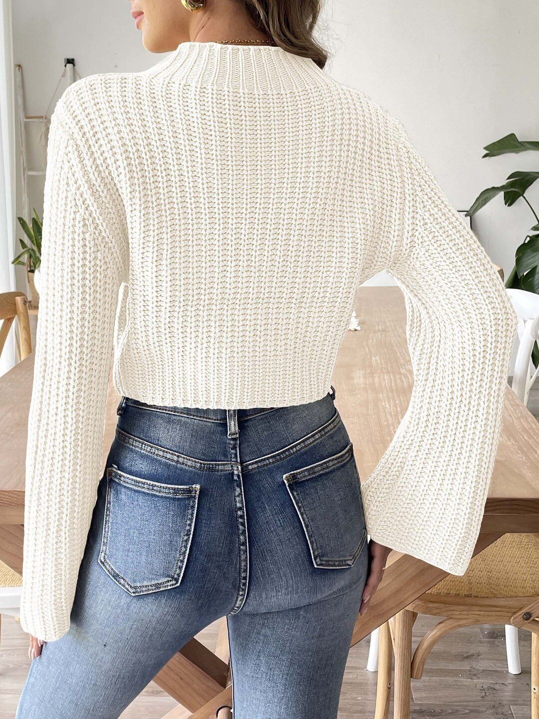 Women Cable Knit Pullover