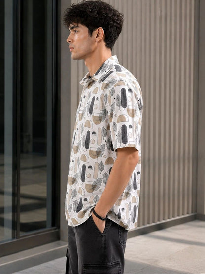 Men Printed Casual Shirt
