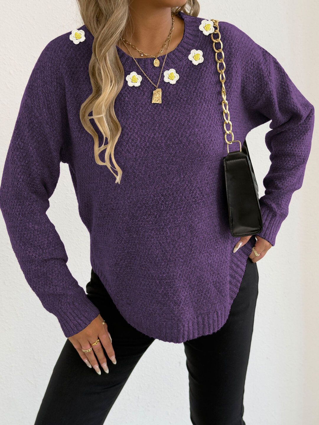 Women Pullover with Embellished Detail