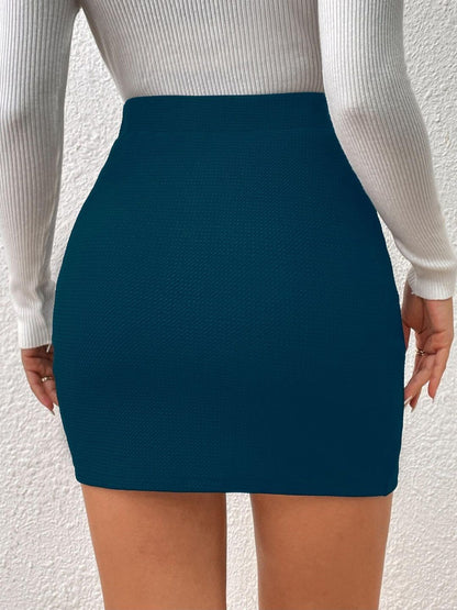 Women Cotton Mini Wrap Skirt