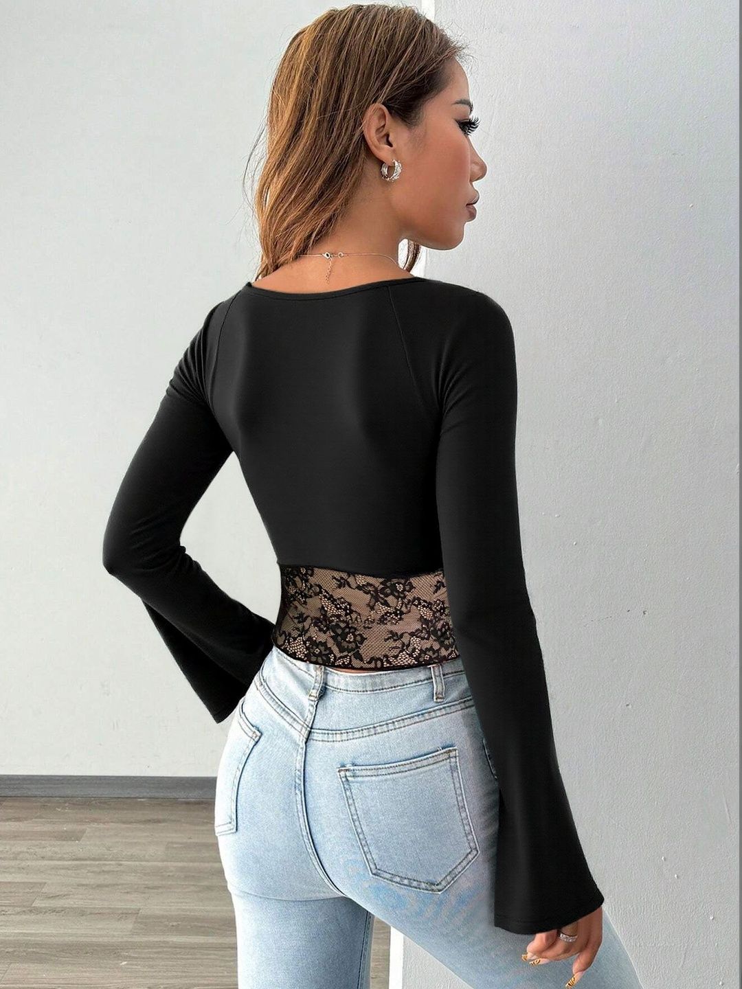 Embellished Cotton Crop Top