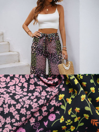 Women Floral Printed Non Iron Trousers