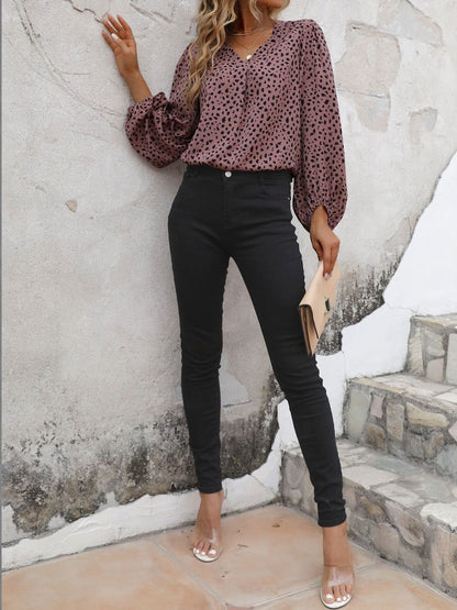 NOWI Animal Print Top - Nowi Korean Fashion