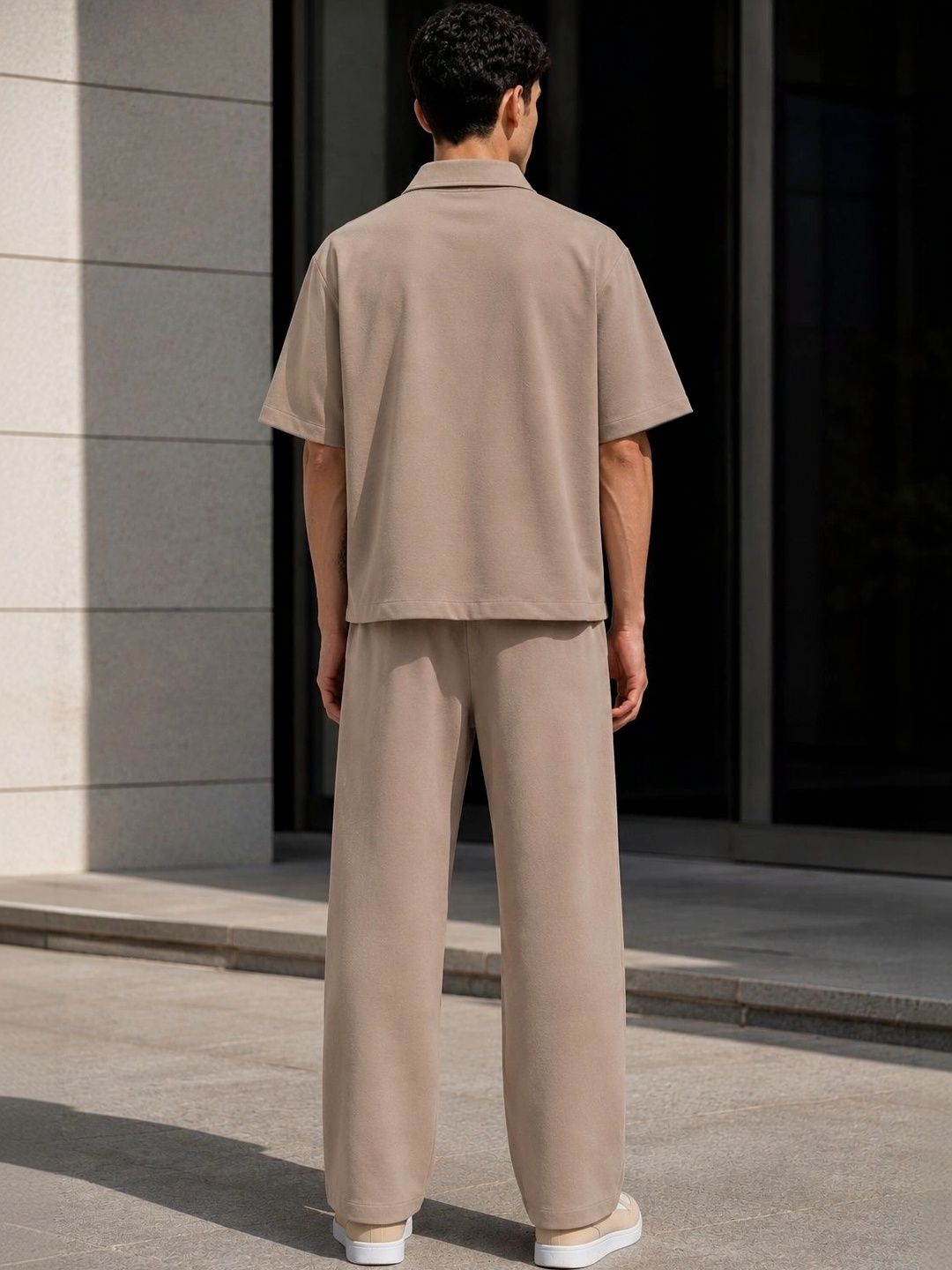 Solid Shirt with Trousers