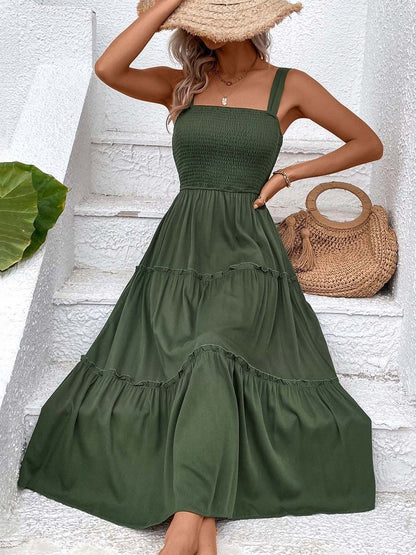 Women's Yellow Nowi A-Line Midi Dress