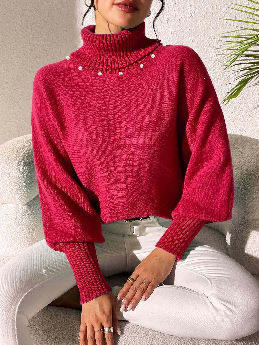 Women Pullover with Embellished Detail