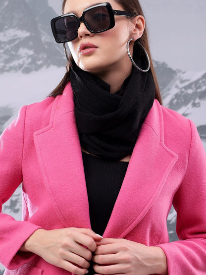 Solid Single Breasted Coats