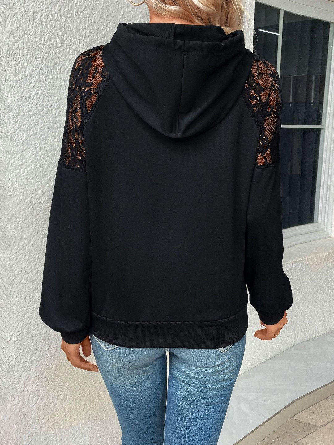 Women Embroidered Hooded Sweatshirt