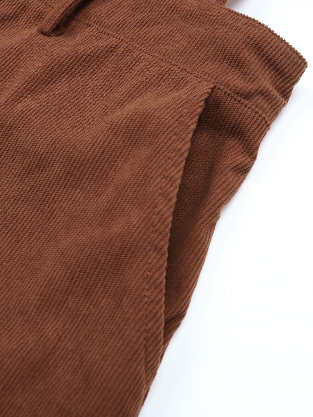 Women's Brown Pinafore Midi Dress